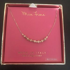 NWT Mia Fione Sterling Silver Gold/Silver 18 chain